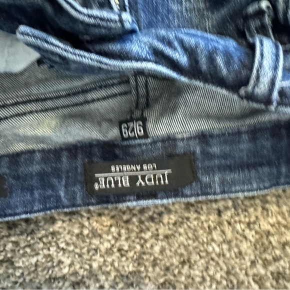 Judy Blue Womens Jeans Blue Size 29 Relaxed Fit Raw Hem - Picture 3 of 7